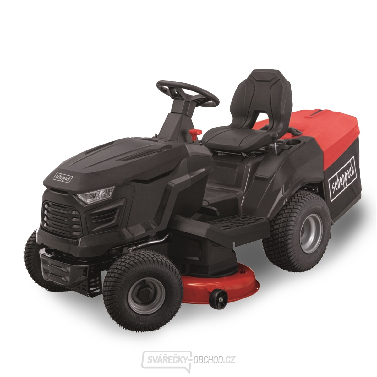 Scheppach TMR 452-98H-RD travní traktor 98 cm se zadním výhozem a hydrostatickou převodovkou