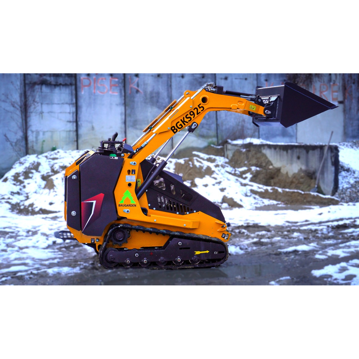 Mininakladač pásový BAUGARDEN BGKS925 Kubota + lžíce 930mm 8002BGKS0925KU