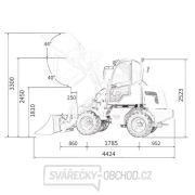 Kolový nakládač BAUGARDEN BGKN12CAB + lžíce 1480mm + hydroupínák Náhled