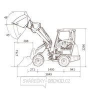 Kolový nakládač BAUGARDEN BGKN26 Kubota + lžíce 1250mm + hydroupínák Náhled