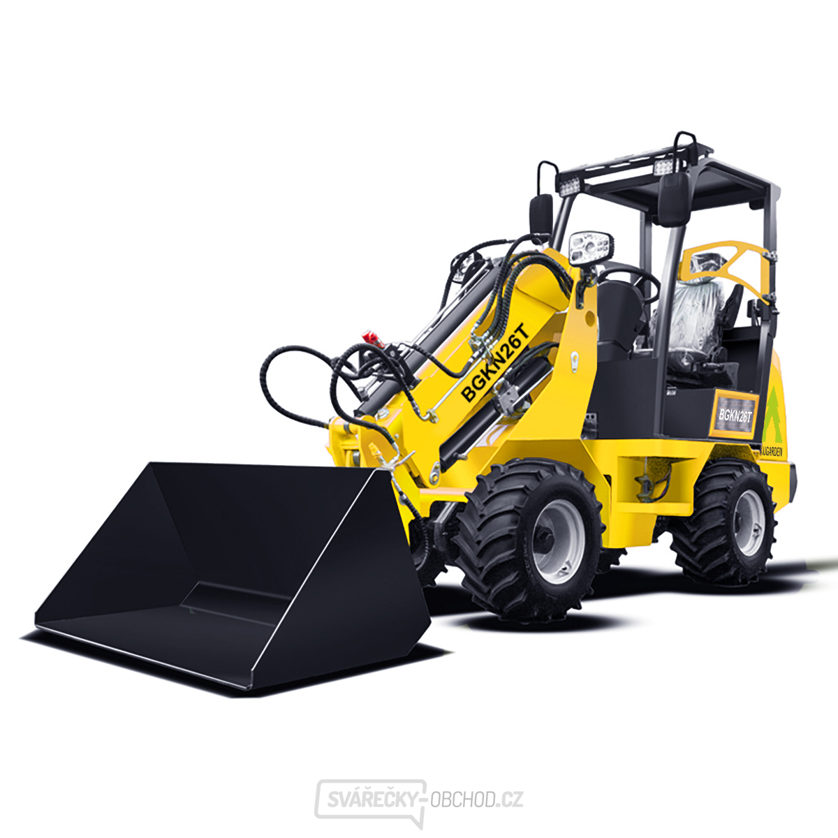 Teleskopický kolový nakládač BAUGARDEN BGKN26T Kubota + lžíce 1350mm + hydroupínák