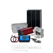 Solární sestava ostrovní SOLARFAM 200Wp, 12V, baterie 150Ah, měnič 230VAC 600W gallery main image