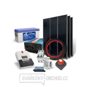 Solární sestava ostrovní SOLARFAM 540Wp, 12V, baterie 200Ah, měnič 230VAC 2000W gallery main image