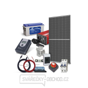 Solární sestava ostrovní TRINA 445Wp, baterie olověno uhlíková 150Ah, měnič 230VAC 1000W gallery main image