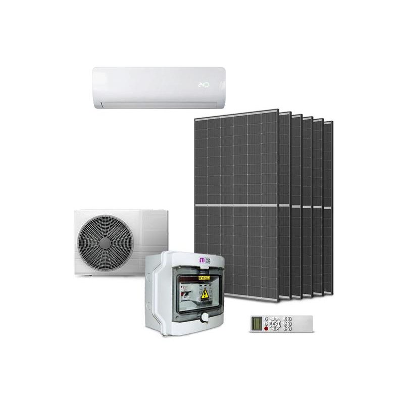 Levně Sada klimatizace GETI GKH12K 3,5kW hybridní, 6x panel 450W, DC rozvaděč 06446228