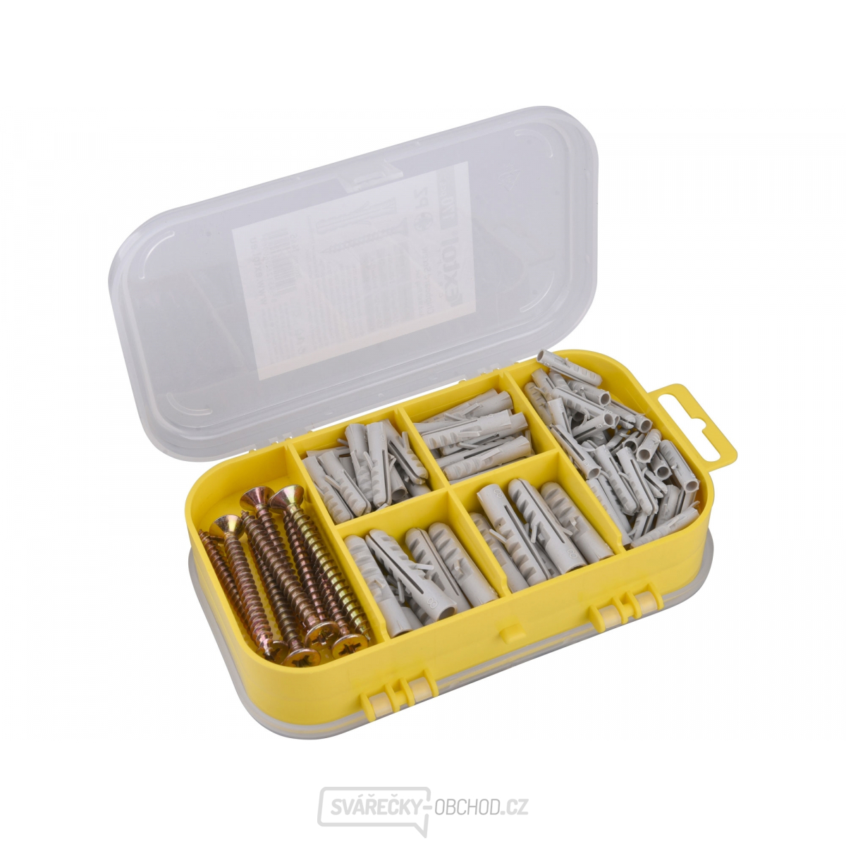 Vruty s hmoždinkami 4 rozměry, vruty PZ - 170ks