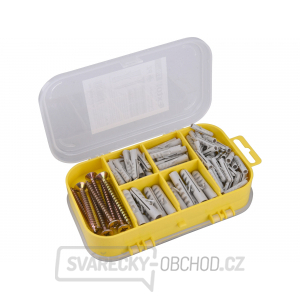 Vruty s hmoždinkami 4 rozměry, vruty PZ - 170ks Vruty s hmoždinkami 4 rozměry, vruty PZ - 170ks gallery main image