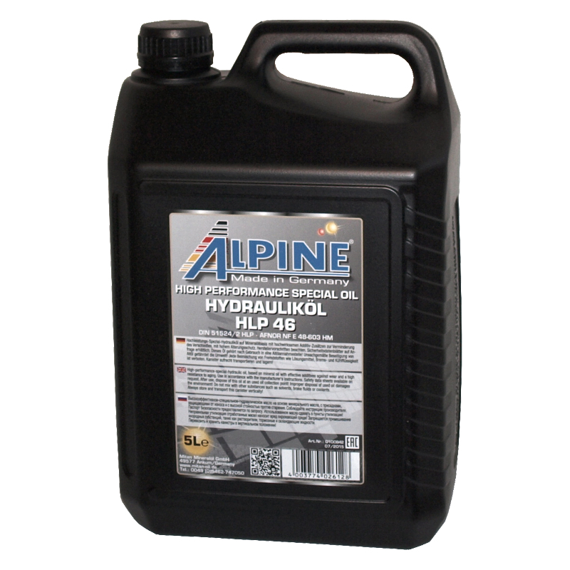 hydraulický olej Alpine HLP46, 5l 8011OHLP46AH05