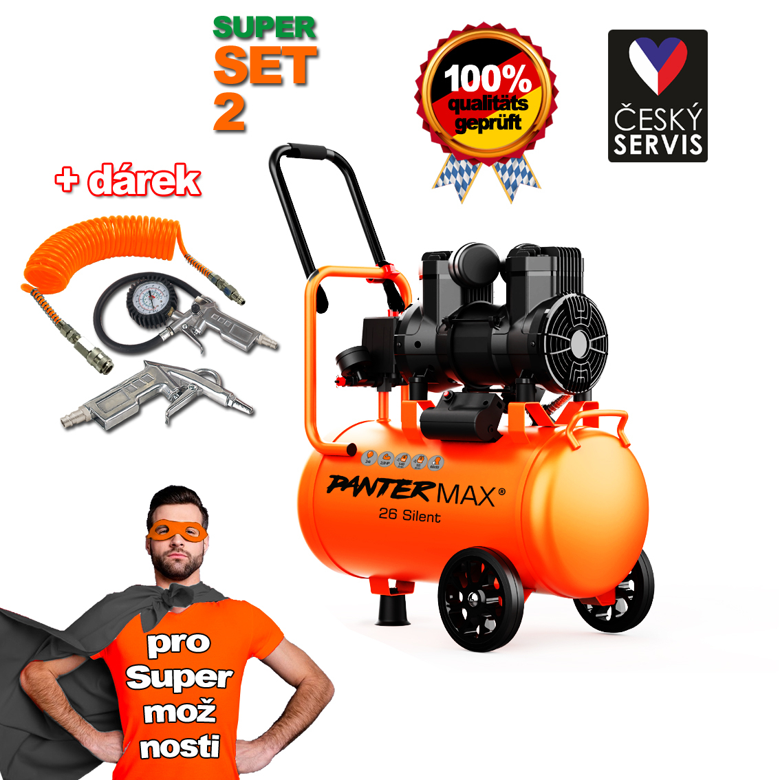 ZAŘAZENÍ DO SOUTĚŽE o Kompresor Pantermax AirFlow 26 SILENT SET2 PMAF26SI_S02_Soutez