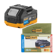 Baterie akumulátorová 20V Li-ion, 4000mAh Procraft 20/4 Industrial | 20/4 Industrial gallery main image