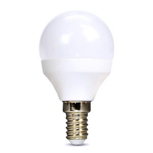 Solight LED žárovka, miniglobe, 6W, E14, 6000K, 510lm gallery main image