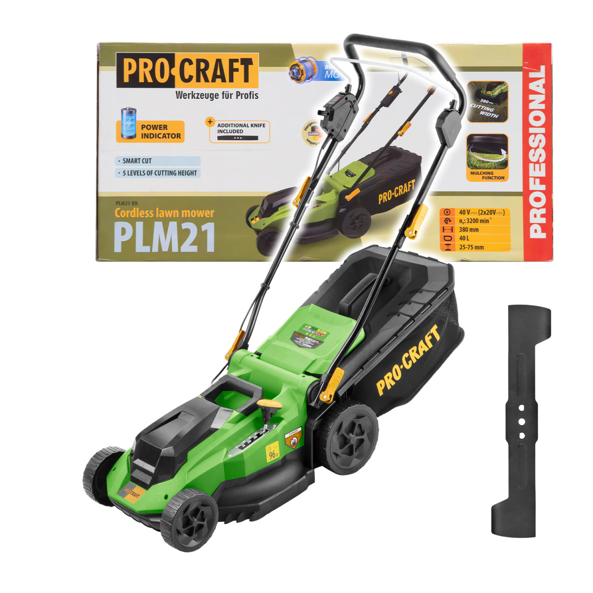 Aku sekačka Procraft PLM21bb (bez baterie a nabíječky) | PLM21bb PLM21bb