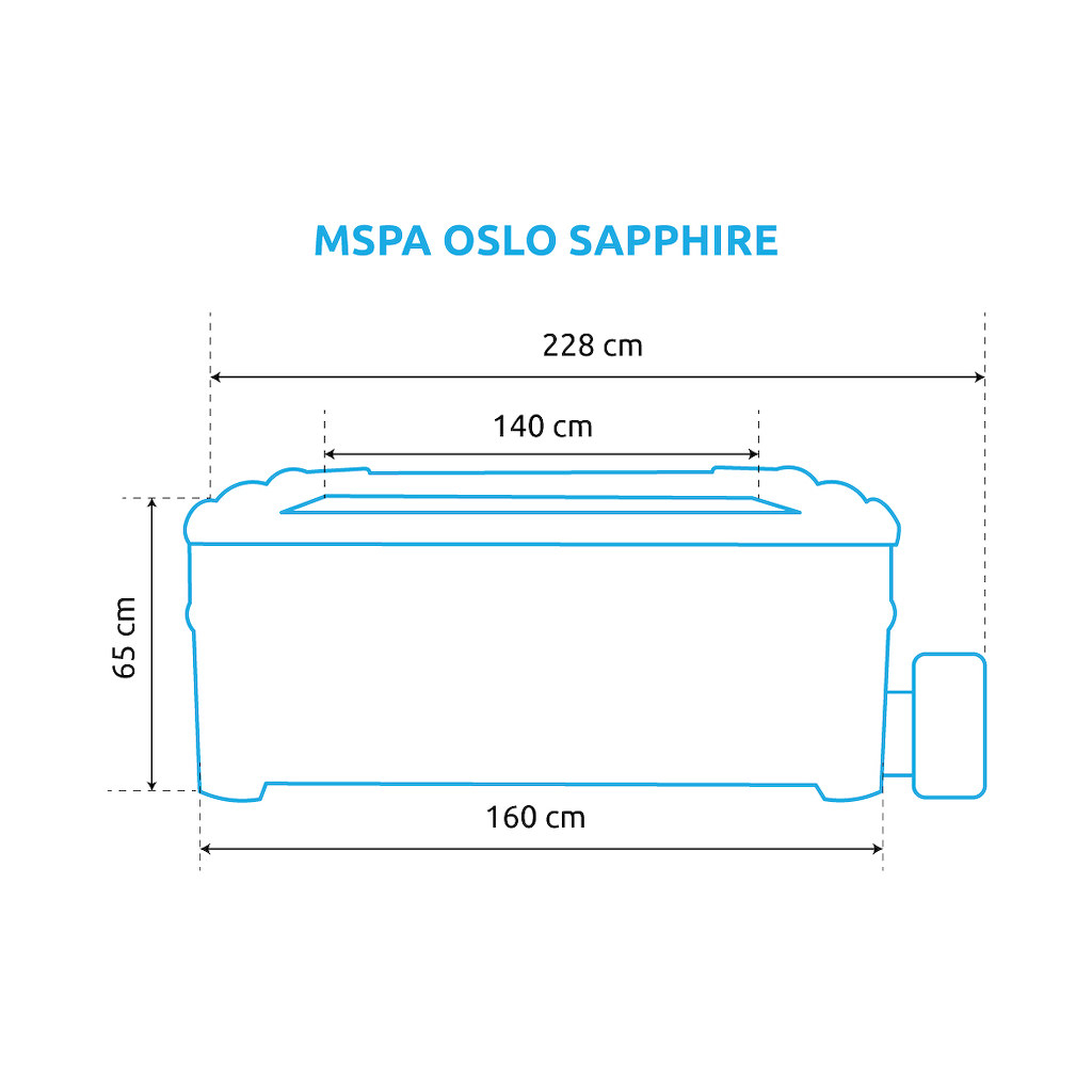Bazén vířivý MSPA OSLO SAPPHIRE F-SA063W Náhled
