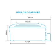 Bazén vířivý MSPA OSLO SAPPHIRE F-SA063W náhled