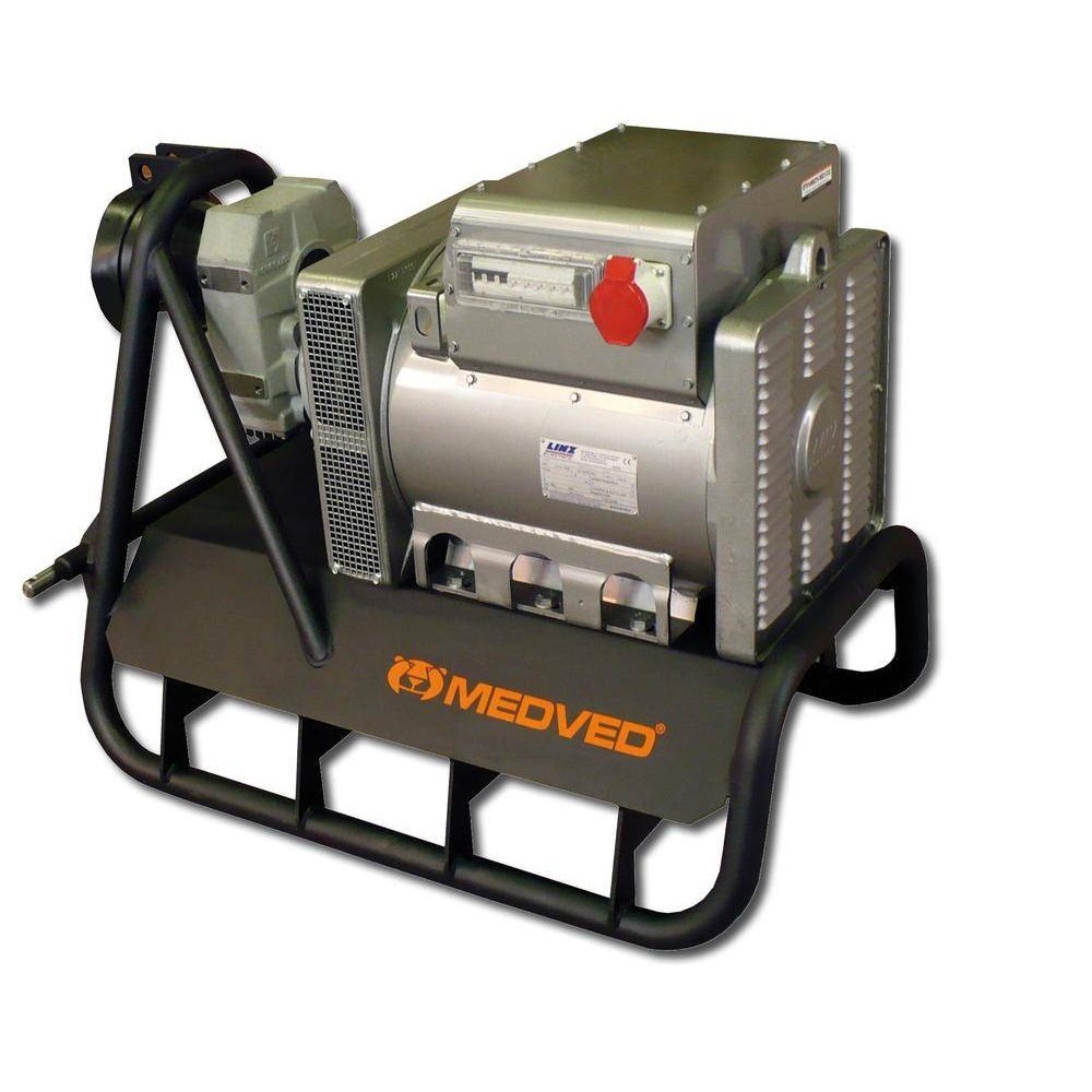 Traktorová kardanová elektrocentrála MEDVED M-WATT 270-CCL-3000 Linz M-WATT 270-CCL