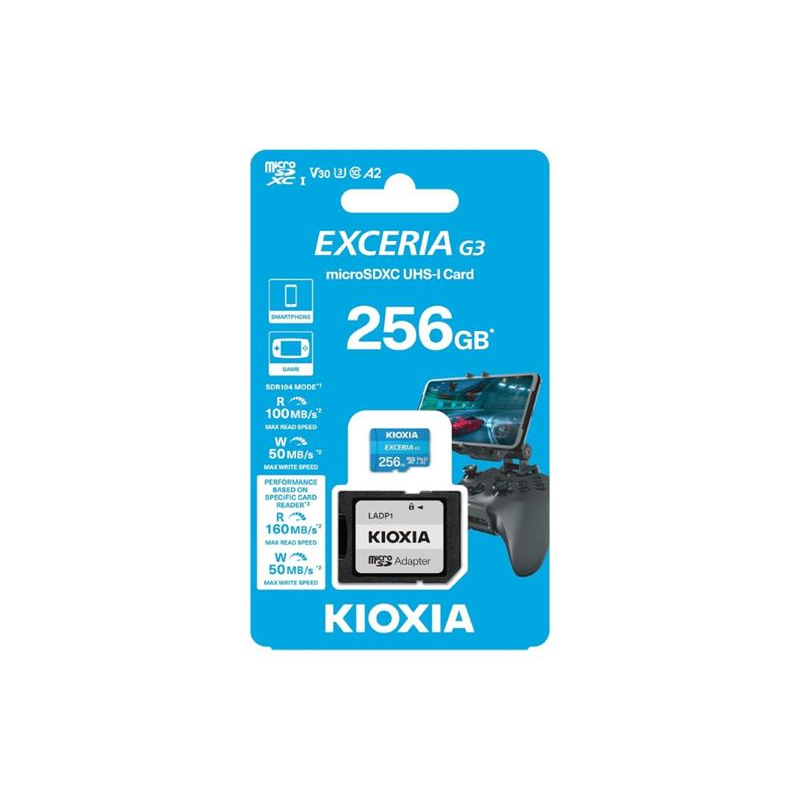 Karta paměťová KIOXIA micro SD 256 GB UHS-I U1 s adaptérem 08880364