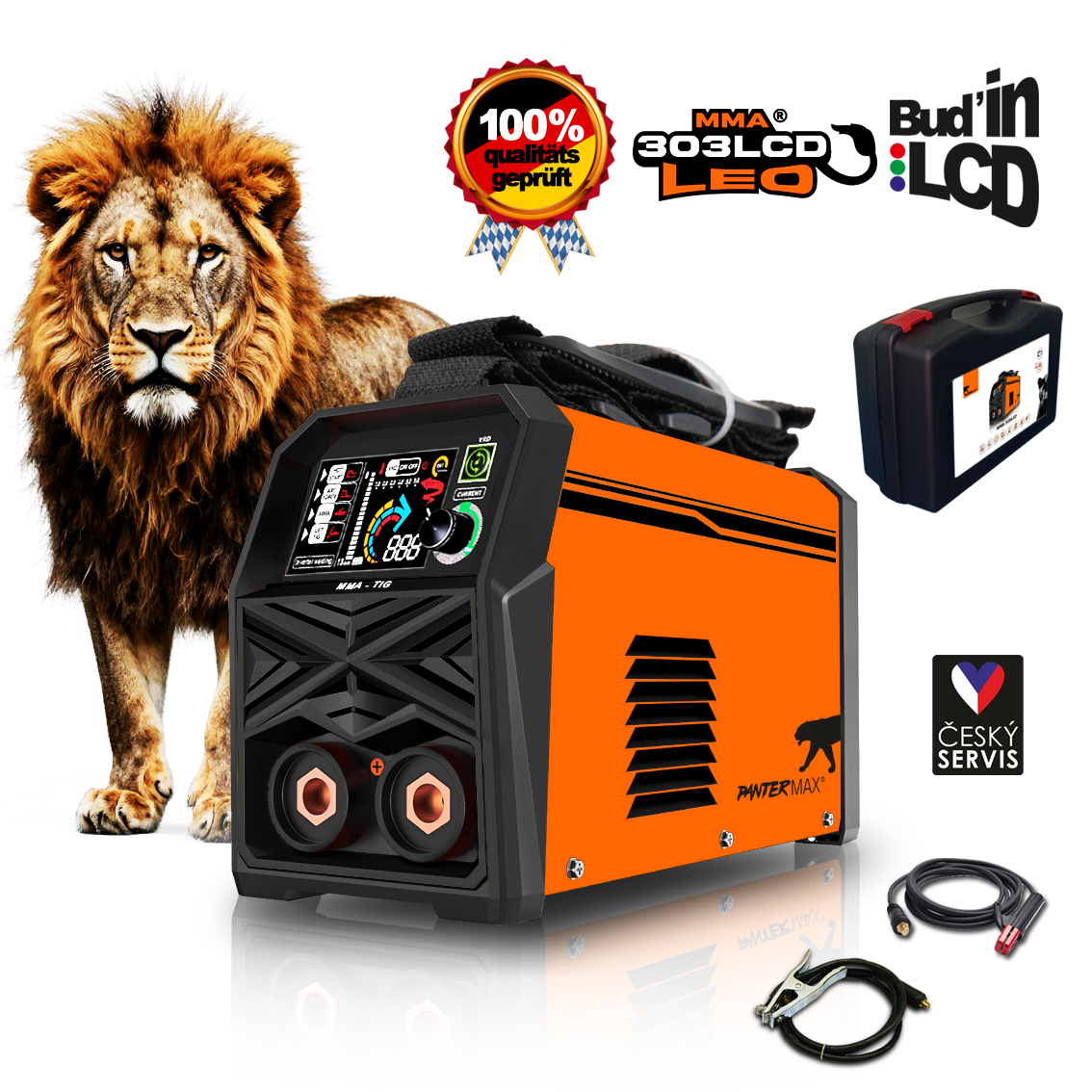 PANTERMAX Svářecí invertor MMA303LCD (MMA/TIG) gallery main image