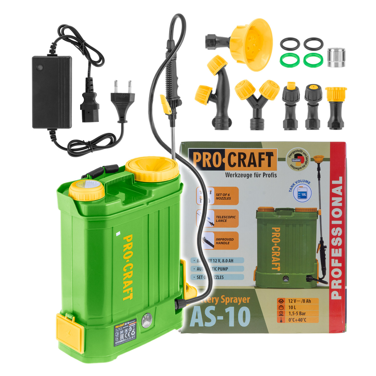 Aku postřikovač Procraft AS-10 | AS-10 gallery main image