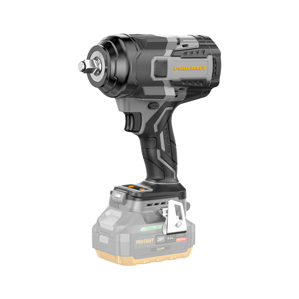 Aku rázový utahovák Procraft Industrial IW1200Abb (bez baterie a nabíječky) | IW1200A-BB gallery main image