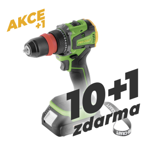 Aku vrtací šroubovák Procraft PA20LiDFR | SET-10+1-PA20LIDFR