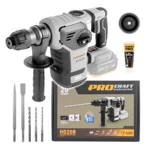 Aku vrtací kladivo Procraft Industrial HD20Bbb (bez baterie a nabíječky) | HD20B-BB