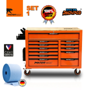 PANTERMAX® Dílenský vozík profi DVP03 -  544 ks - 12 zásuvek SET1 gallery main image