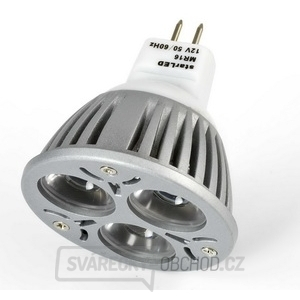 LED bodové světlo 3x1W, MR16, 12V, teplá bílá WW - ekvivalent 25W
