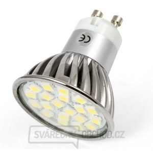 LED bodové světlo, závit GU10, 3W, 3300K, 20SMD, 220V LED bodové světlo, závit GU10, 3W, 3300K, 20SMD, 220V gallery main image