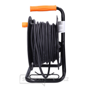 Solight prodlužovací kabel na bubnu, venkovní, 4 zásuvky, černý, 25m Náhled