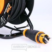 Solight prodlužovací kabel na bubnu, venkovní, 4 zásuvky, černý, 25m náhled