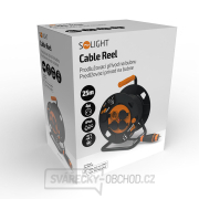 Solight prodlužovací kabel na bubnu, venkovní, 4 zásuvky, černý, 25m náhled