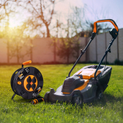 Solight prodlužovací kabel na bubnu, venkovní, 4 zásuvky, černý, 50m Náhled