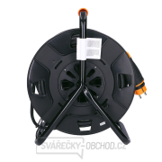 Solight prodlužovací kabel na bubnu, venkovní, 4 zásuvky, černý, 50m náhled