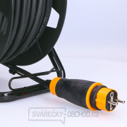 Solight prodlužovací kabel na bubnu, venkovní, 4 zásuvky, černý, 50m náhled