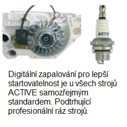 ACTIVE Benzínový hřídelový křovinořez 4,5BT Náhled
